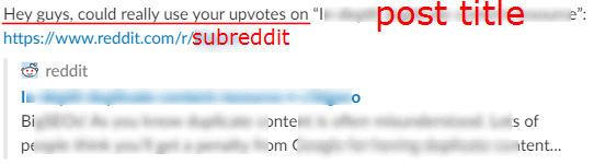 asking for upvotes